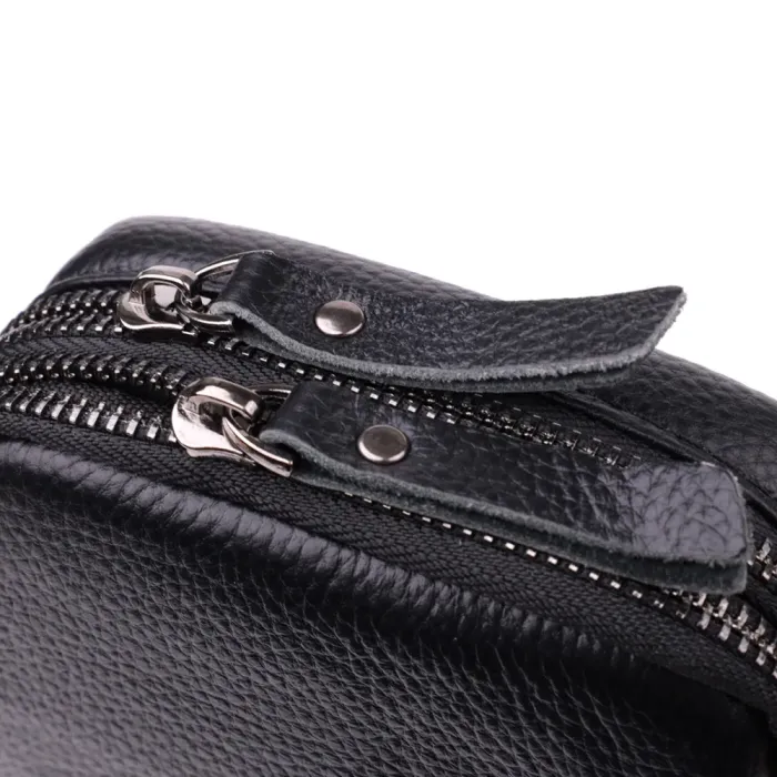 Невелика слінг сумка для чоловіків з натуральної шкіри Vintage 15105 Чорний