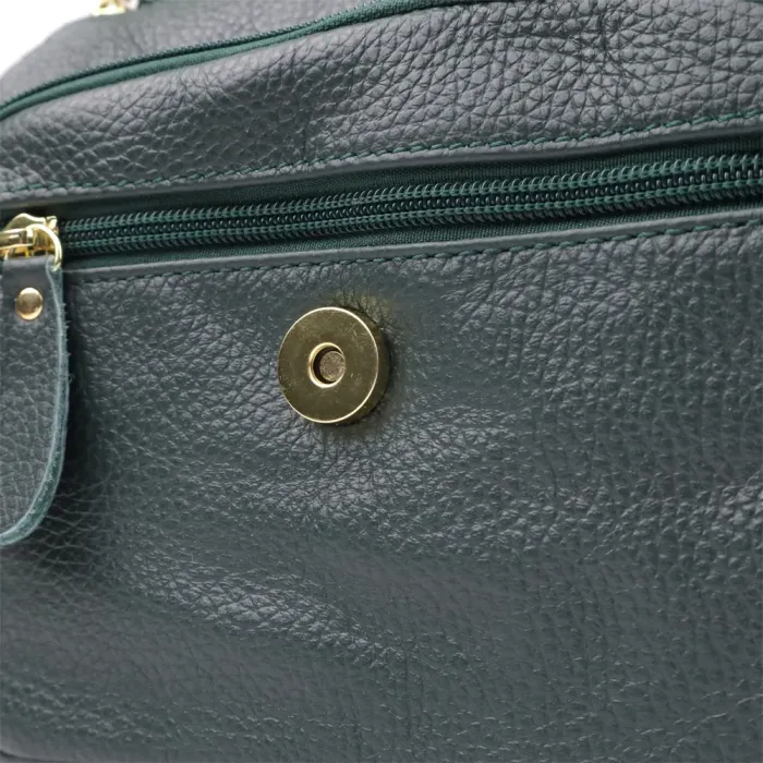 Повсякденна жіноча сумка з натуральної шкіри Vintage 22970 Зелений