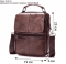 Невелика шкіряна сумка Vintage 23160 Коричневий