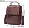 Невелика шкіряна сумка Vintage 23160 Коричневий