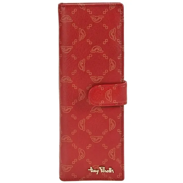 Візитниця на кнопці Tony Perotti Luxury 2639 rosso (90387) Червона