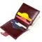 Класичне шкіряне портмоне Shvigel 16505 Бордовий