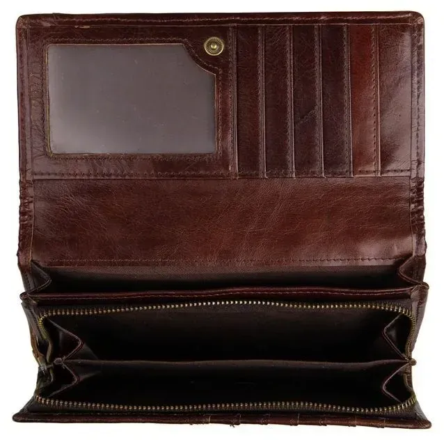 Кошелек женский Vintage 14349 кожаный Коричневый