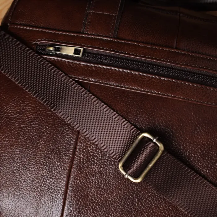 Стильний портфель для чоловіків із натуральної шкіри Vintage 23040 Коричневий