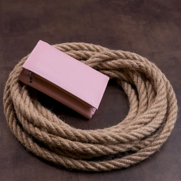 Гаманець горизонтальний із монетником на блискавці жіночий ST Leather 19364 Пудровий