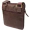 Практична сумка для чоловіків на плече з натуральної вінтажної шкіри Shvigel 23149 Коричневий