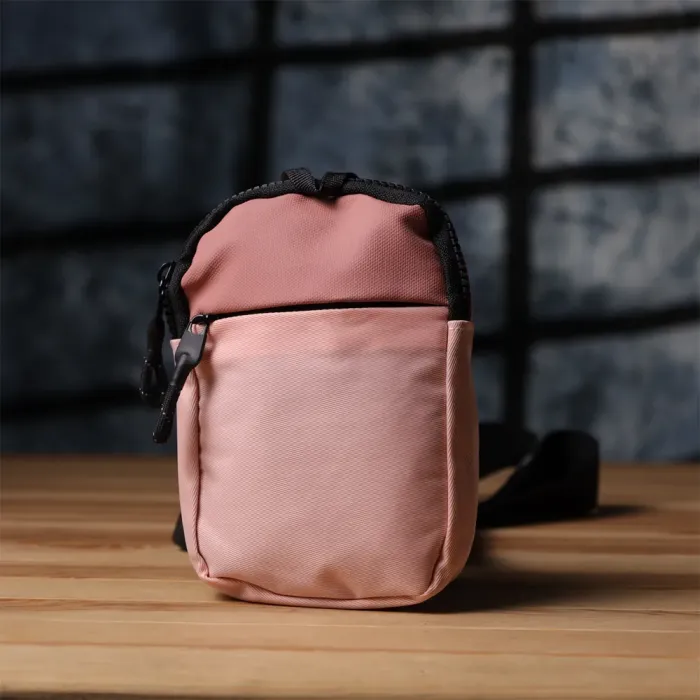 Жіноча слінг сумка для подорожей з якісного текстилю Vintage 15154 Рожевий
