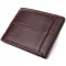 Горизонтальний стильний гаманець з натуральної шкіри Vintage 22888 Коричневий