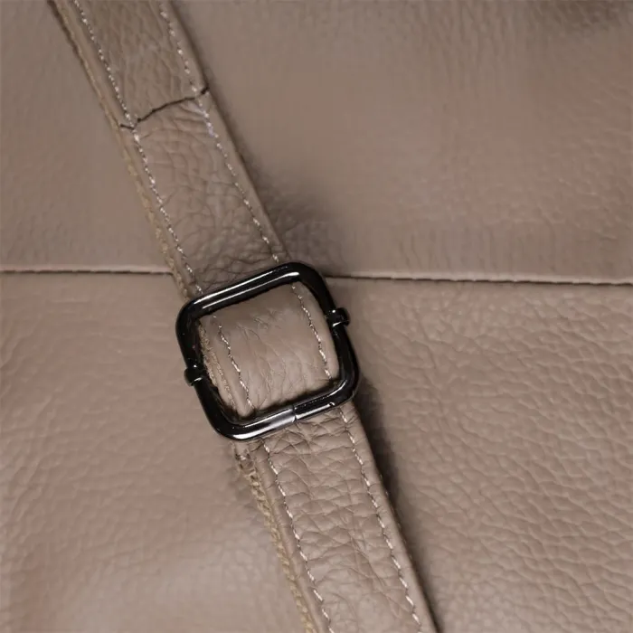 Зручна сумка жіноча з ручками з натуральної шкіри Vintage 22996 Сірий