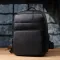 Зручний чоловічий рюкзак з натуральної шкіри Vintage 23052 Чорний