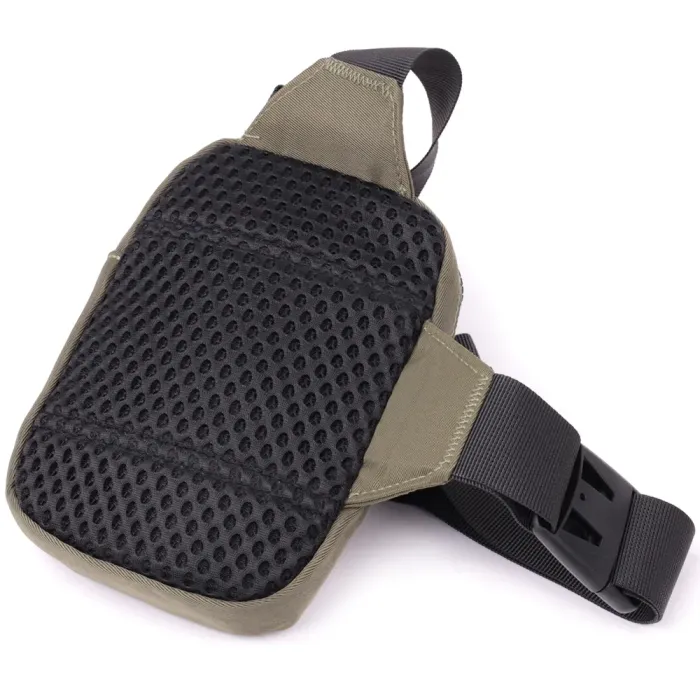 Невелика слінг сумка для подорожей із якісного текстилю Vintage 22871 Зелений