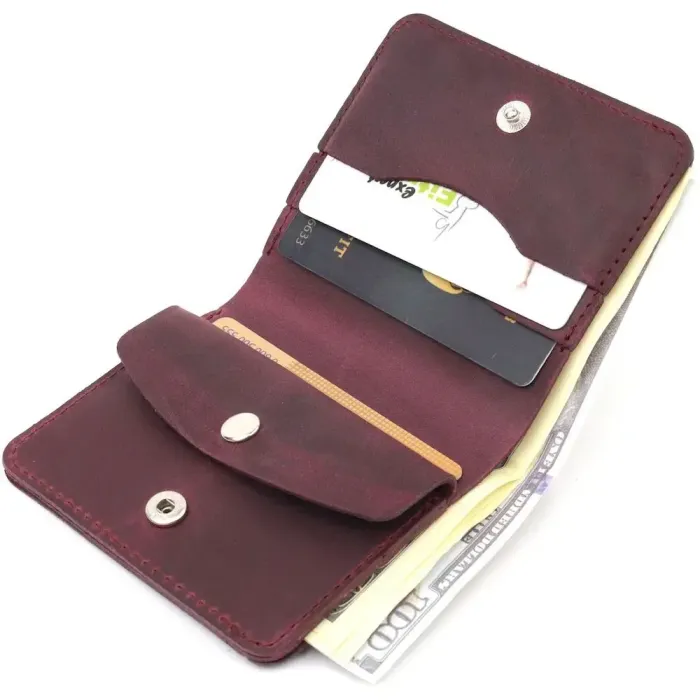 Шкіряне матове портмоне Shvigel 16604