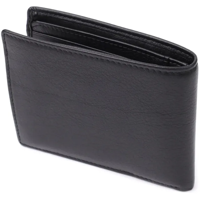Зручний чоловічий гаманець без застібки з натуральної шкіри Tony Perotti 20843_1 (534+rfid nero) Чорний