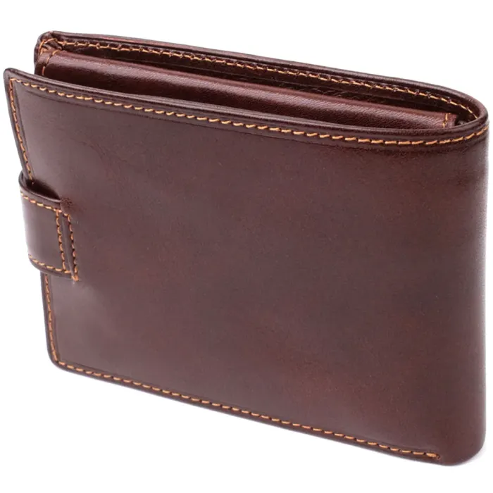 Чоловічий гаманець з гладкої натуральної шкіри Tony Perotti 20852_1 (396A-Q moro) Коричневий