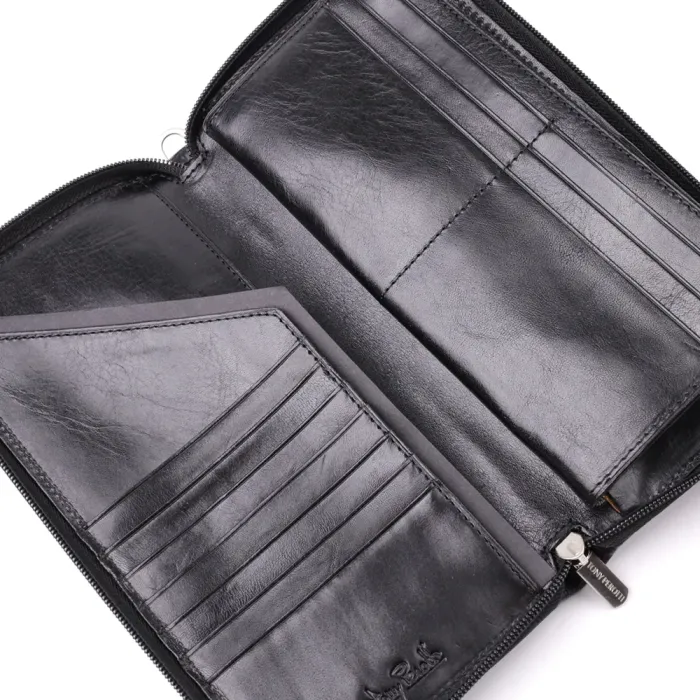 Чоловічий клатч на одне відділення з гладкої натуральної шкіри Tony Perotti 20860_1 (9770 nero) Чорний