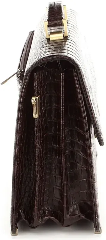 Портфель SHVIGEL 00366 із натуральної шкіри Коричневий