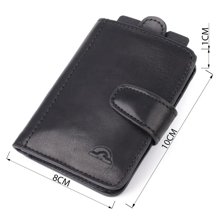 Місткий картхолдер із натуральної шкіри Tony Perotti 20899_1 (3796 nero) Чорний