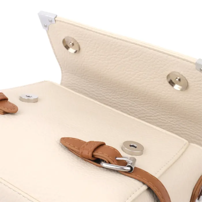 Елегантна жіноча сумка з екошкіри Vintage 15146 Бежевий