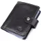 Візитниця унісекс з натуральної гладкої шкіри GRANDE PELLE 22941 Чорна