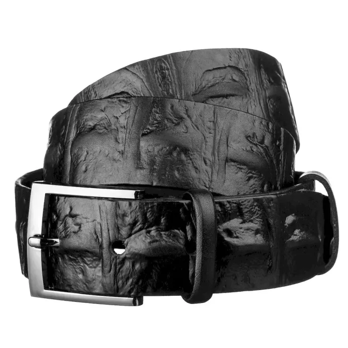 Ремень мужской SHVIGEL 15270 кожаный Черный