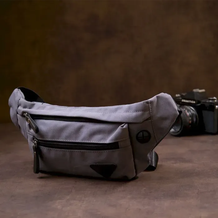 Бананка нейлон Vintage 20638 Сіра