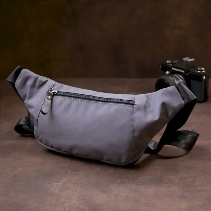 Бананка нейлон Vintage 20638 Сіра