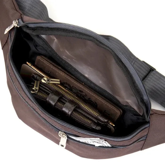 Бананка текстильна Vintage 20501 Коричнева