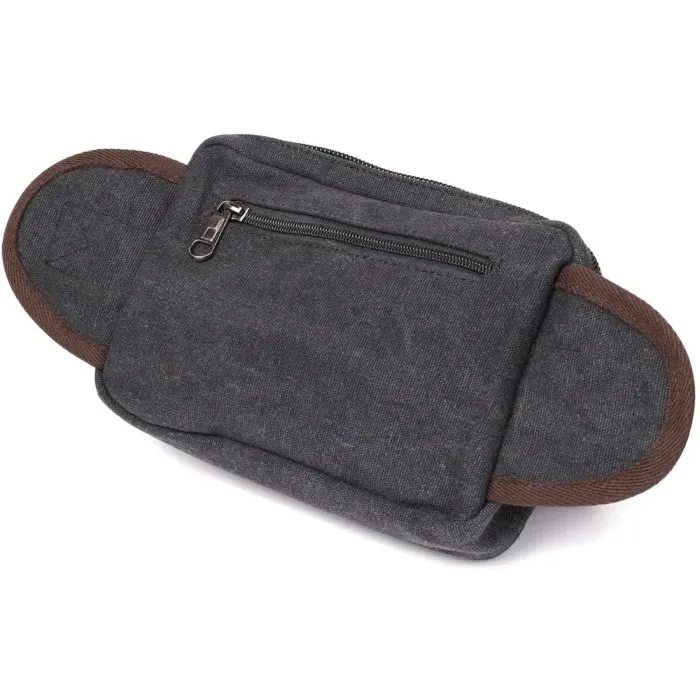 Бананка текстильна на пояс Vintage 20159 Чорна