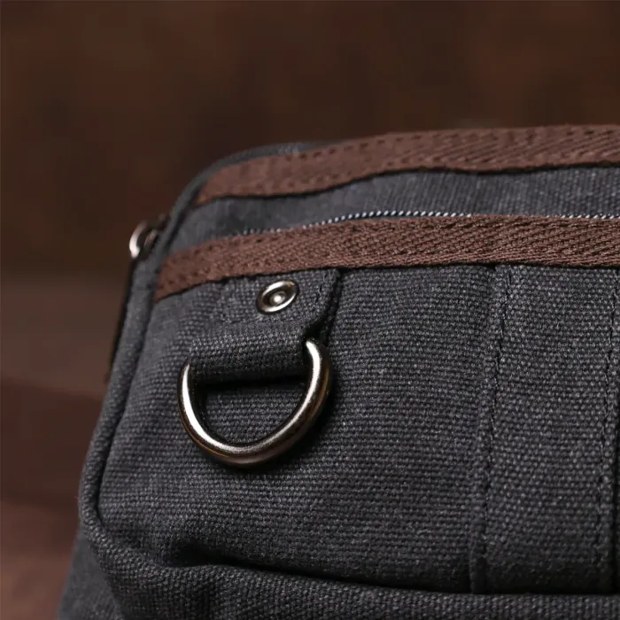 Бананка текстильна на пояс Vintage 20159 Чорна