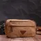 Барсетка для чоловіків на два відділення з якісного текстилю Vintage 22235 Коричневий