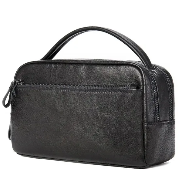 Барсетка чоловіча шкіряна 20348 Vintage Чорна