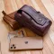 Барсетка на ремінь брюк шкіряна Vintage 20350 Коричнева