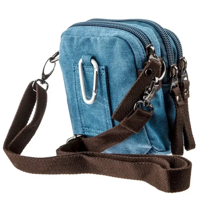 Барсетка текстильна Vintage 20164 Синя