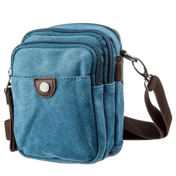 Барсетка текстильна Vintage 20164 Синя