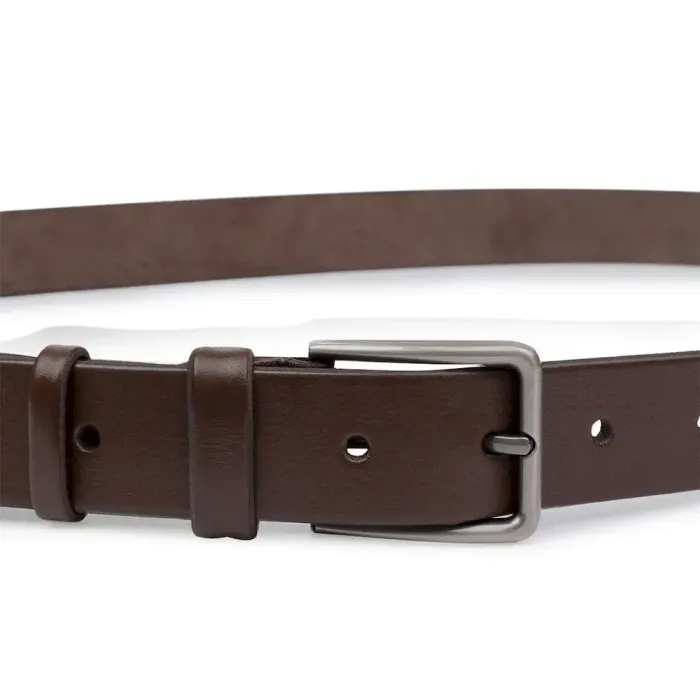 Батальний чоловічий ремінь із натуральної шкіри Vintage 20701 Коричневий