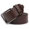 Батальний чоловічий ремінь із натуральної шкіри Vintage 20701 Коричневий