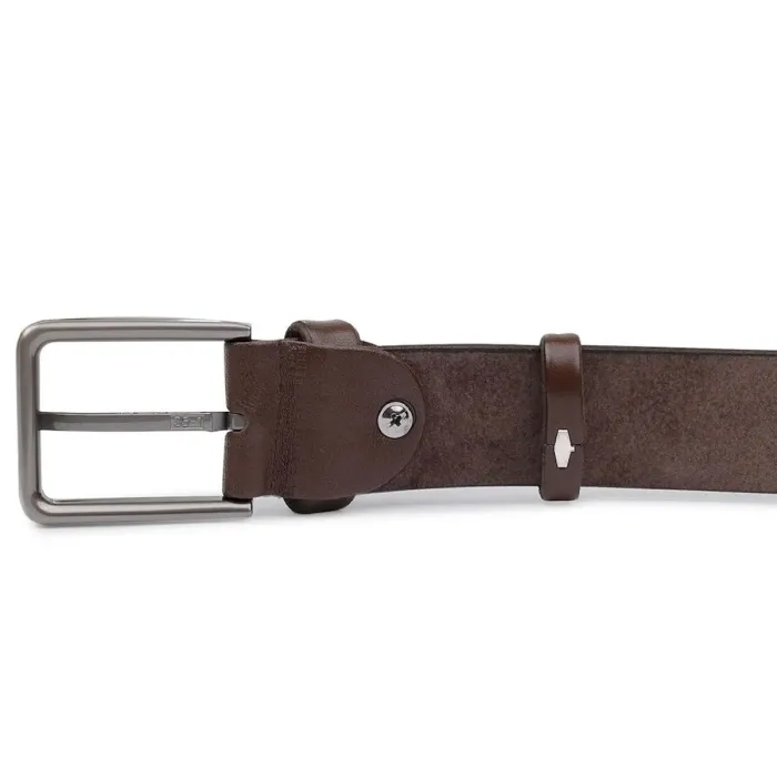 Батальний чоловічий ремінь із натуральної шкіри Vintage 20701 Коричневий