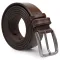 Батальний чоловічий ремінь із натуральної шкіри Vintage 20701 Коричневий