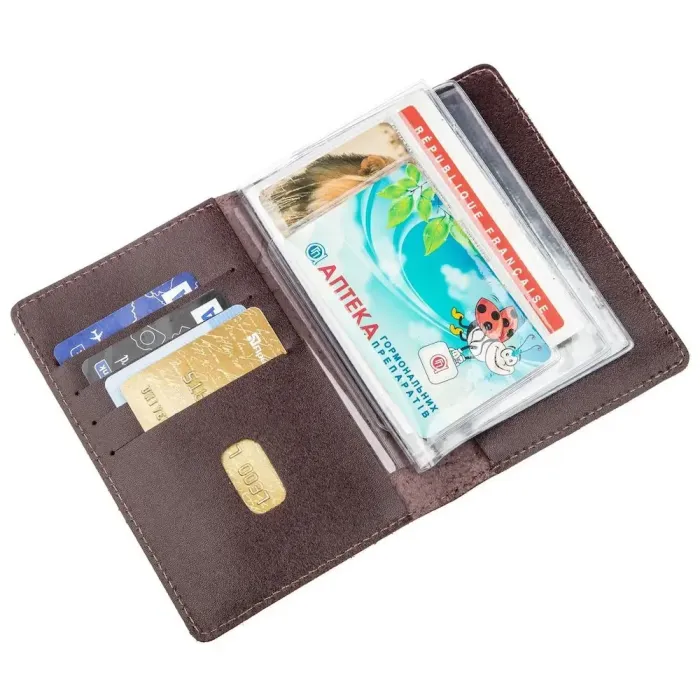 Велика обкладинка на документи водія SHVIGEL 13986 Коричнева