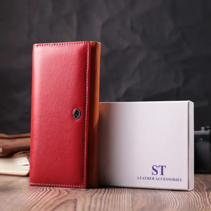 Великий гаманець для прекрасних жінок із натуральної шкіри ST Leather 22518