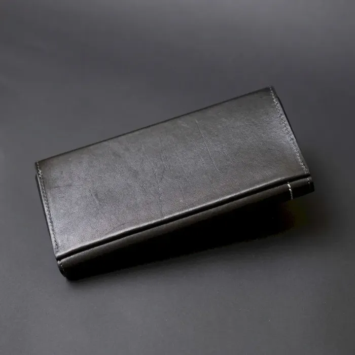 Борсетка елітна шкіряна GRANDE PELLE 11277 Чорна