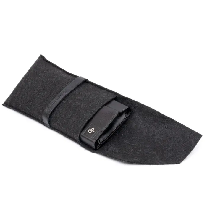 Борсетка елітна шкіряна GRANDE PELLE 11277 Чорна