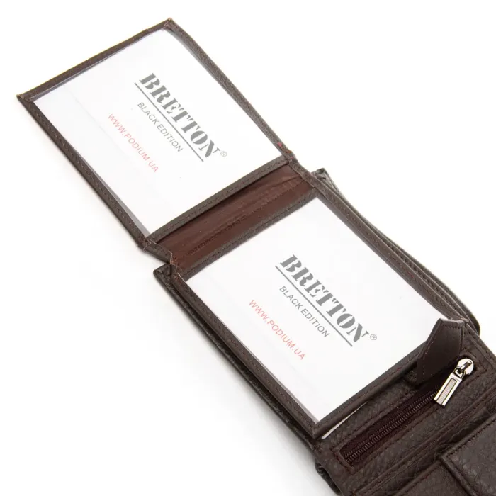 Кошелек BE Мужской кожа BRETTON 208-3204 brown