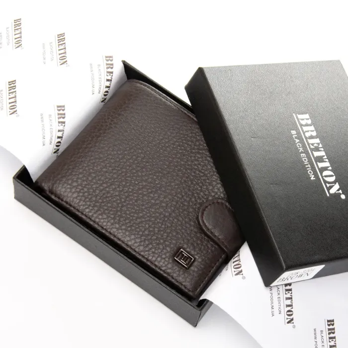 Кошелек BE Мужской кожа BRETTON 208-3204 brown