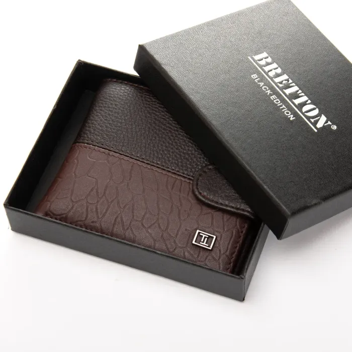 Кошелек BE Мужской кожа BRETTON 208V-L1 brown mix