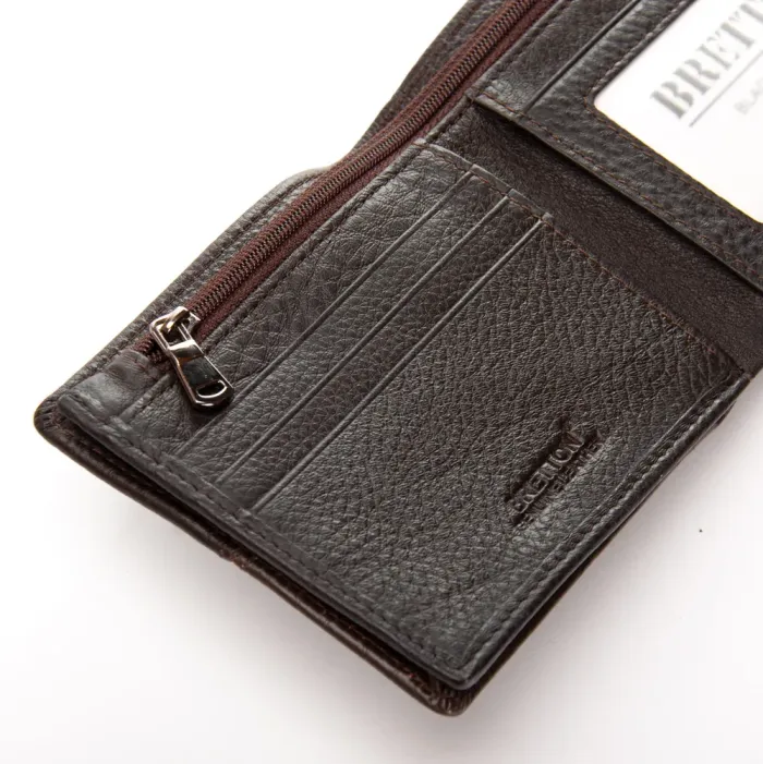 Кошелек BE Мужской кожа BRETTON 408L brown mix