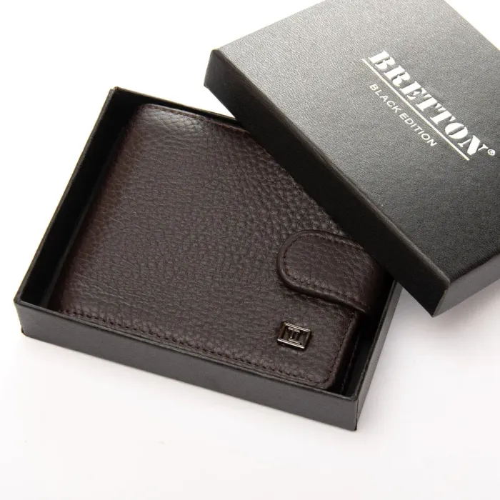 Кошелек BE Мужской кожа BRETTON 408 brown
