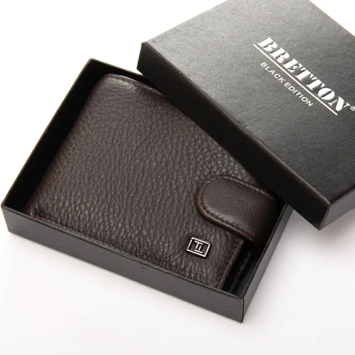 Кошелек BE Мужской кожа BRETTON 208-0611 brown