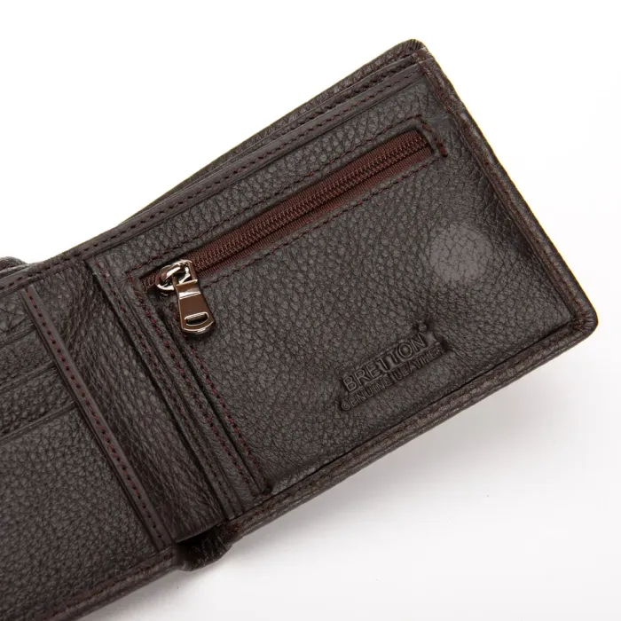 Кошелек BE Мужской кожа BRETTON 208-0617 brown