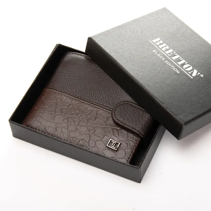 Кошелек BE Мужской кожа BRETTON 210L brown mix